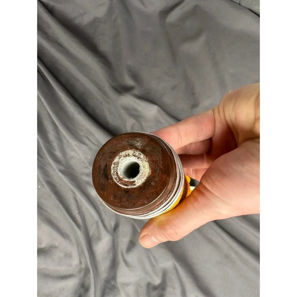 Cabarrus Brewing Co Sour Drop Sour Ale Beer Tap Handle Yellow Bobbin Spool CBC